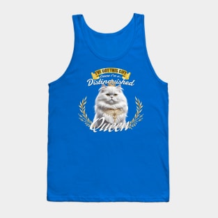 The Distinguished Persian Cat Queen Tank Top